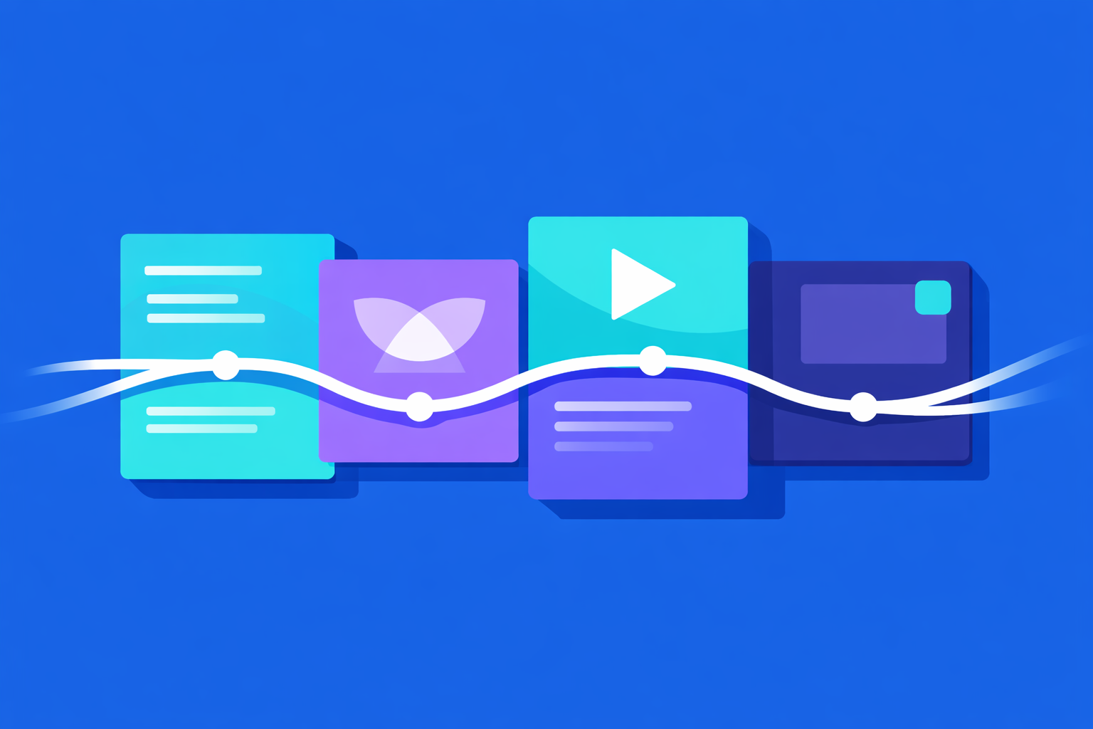 Structure géométrique répétée illustrant la cohérence d’une voix éditoriale à travers différents formats de contenu.