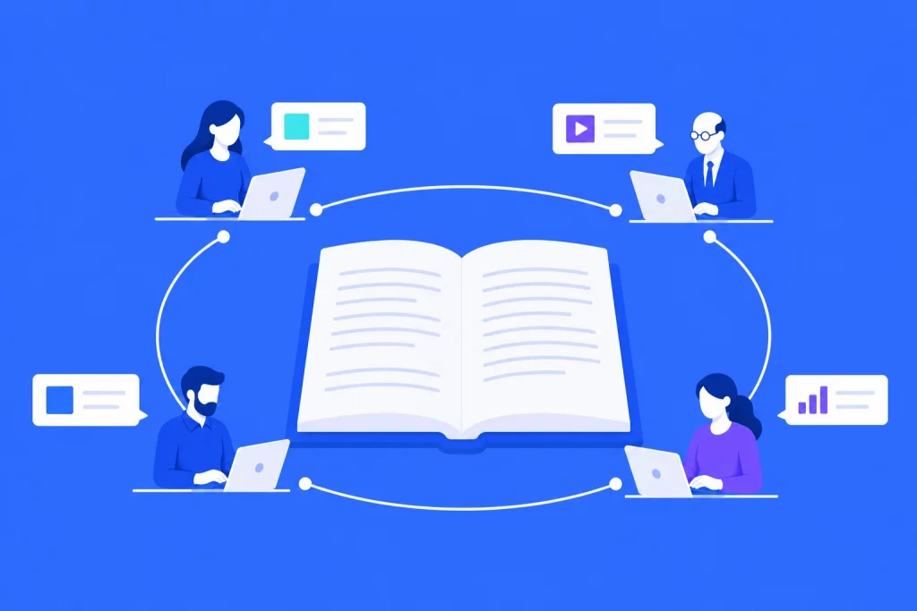 Illustration de l'article : stratégie de contenu durable, un cadre éditorial lisible et partagé