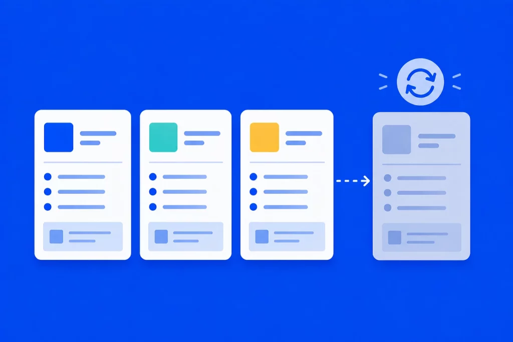 formats standardisés la limite entre contenus distincts et interchangeables